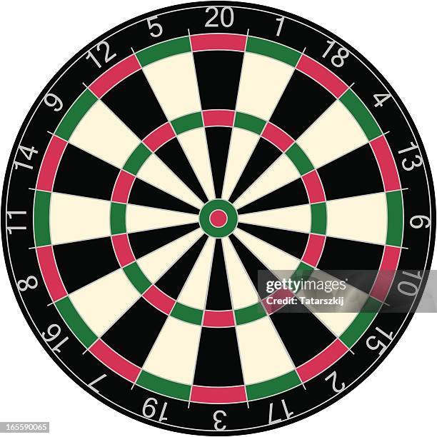 illustrations, cliparts, dessins animés et icônes de cible de jeu de fléchettes - cible de jeu de fléchettes