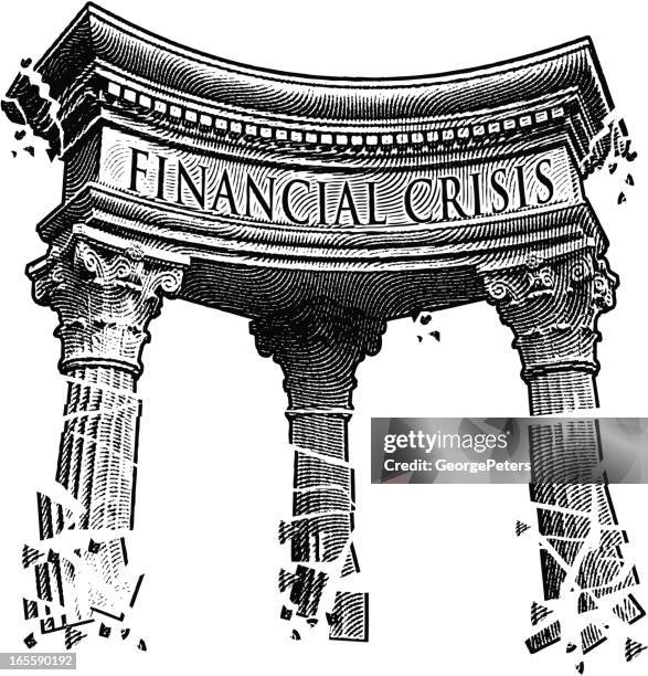 financial crisis - crisis stock illustrations