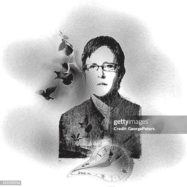 businesswoman and time - wasting time clock stock illustrations