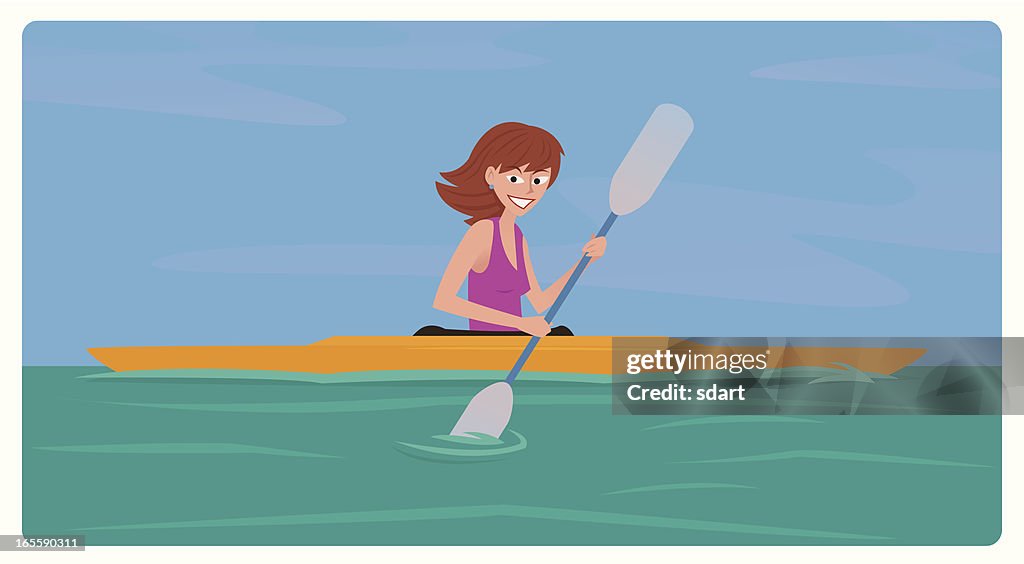 Kayaking Girl