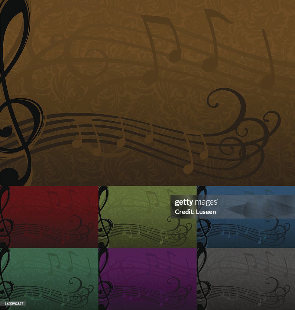 Elegante Banner für Musik