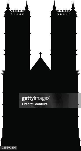 ilustraciones, imágenes clip art, dibujos animados e iconos de stock de abadía de westminster - abadía