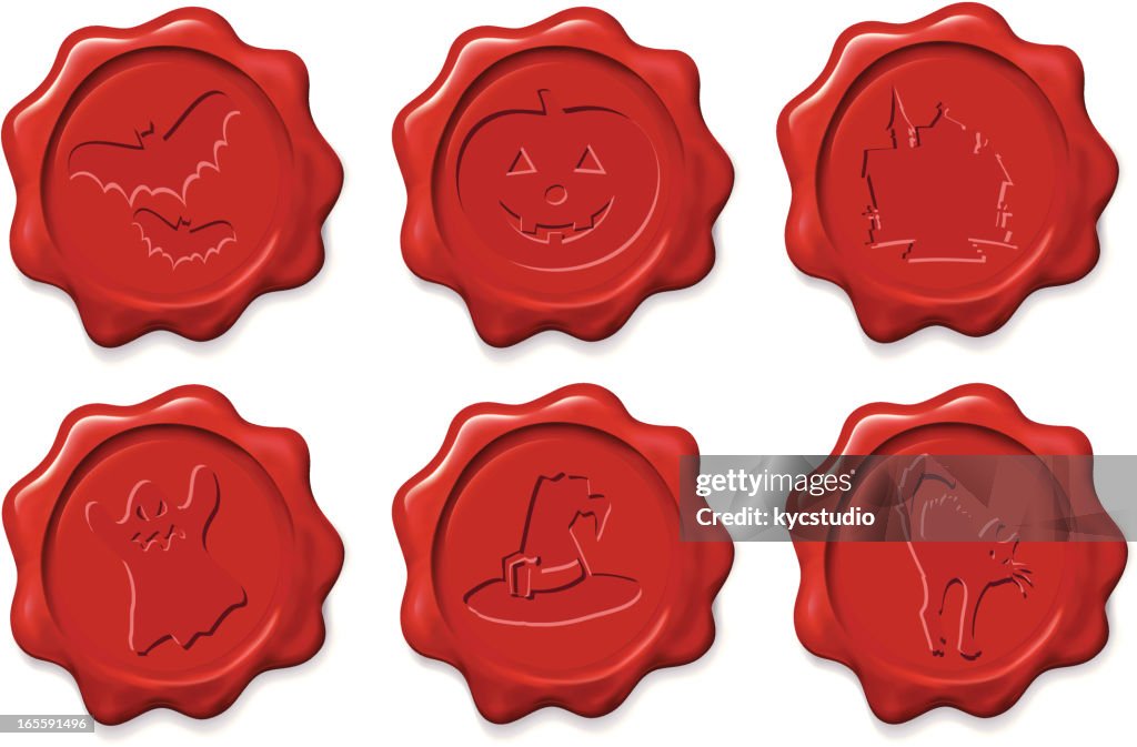 Halloween wax seals