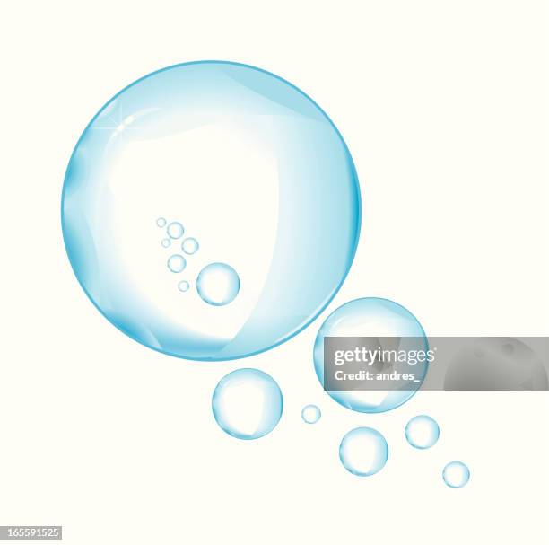 bubbles - dew stock illustrations