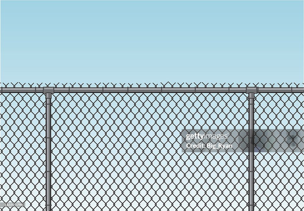 Chain link fence