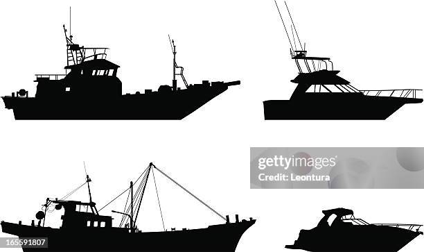 boote - motorboot stock-grafiken, -clipart, -cartoons und -symbole