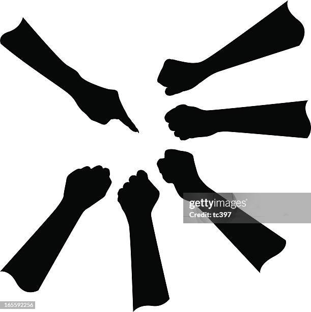 hand gestures - sign language vector stock illustrations