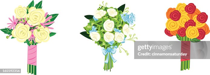Three Bouquets Three Bouquets