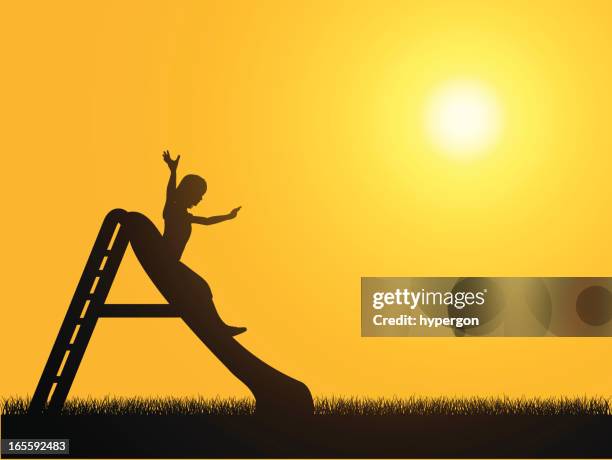 playing - slide background stock illustrations