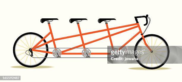3 人乗り自転車 - tandem点のイラスト素材／クリップアート素材／マンガ素材／アイコン素材