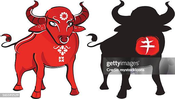 chinese ox - 2009 stock illustrations