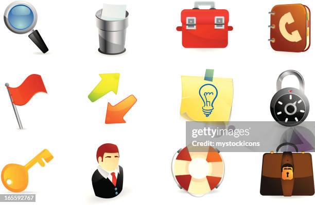 web and office icons - generic location stock illustrations