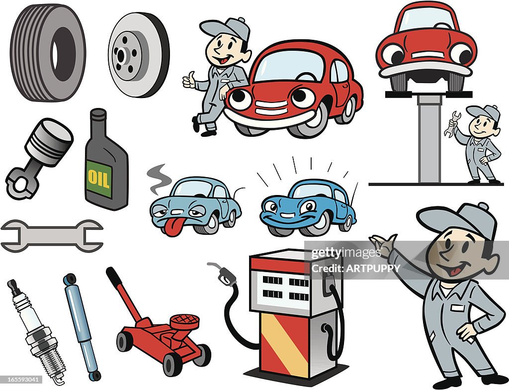 Car Mechanic Stuff High-Res Vector Graphic - Getty Images