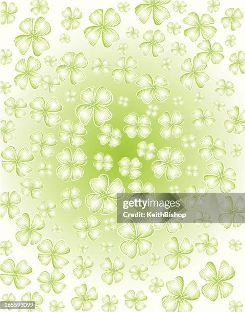 four leaf clover background - saint patrick's day - st patrick day background stock illustrations