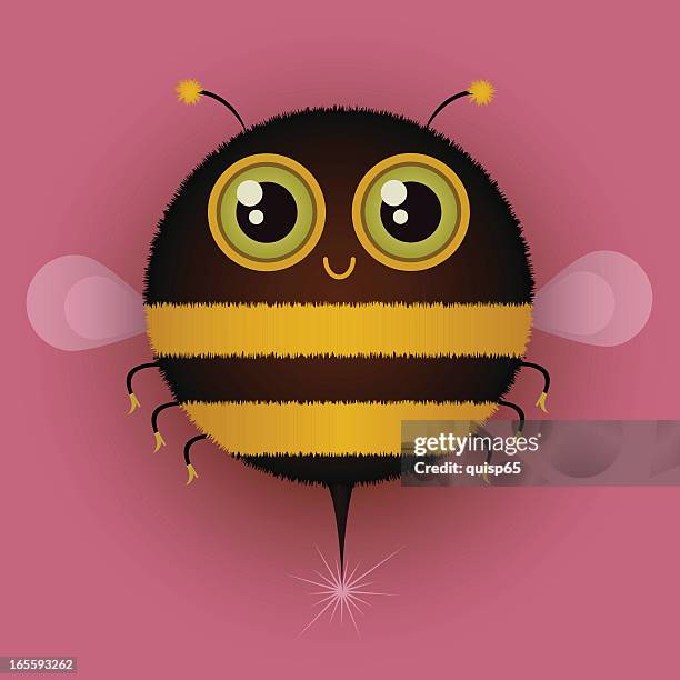 bug series - bumblebee stock illustrations