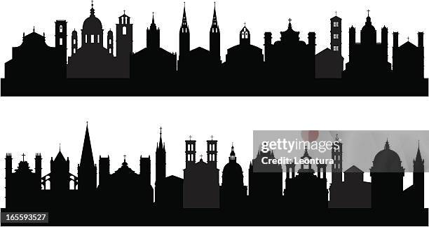 twenty-two churches - spire stock illustrations