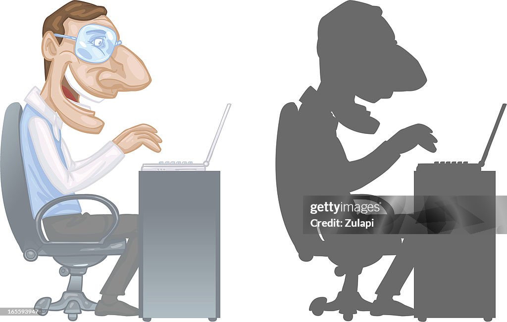 Computer Nerd High-Res Vector Graphic - Getty Images