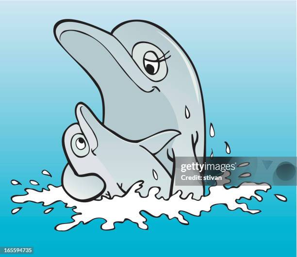 dolphines - second chance stock illustrations