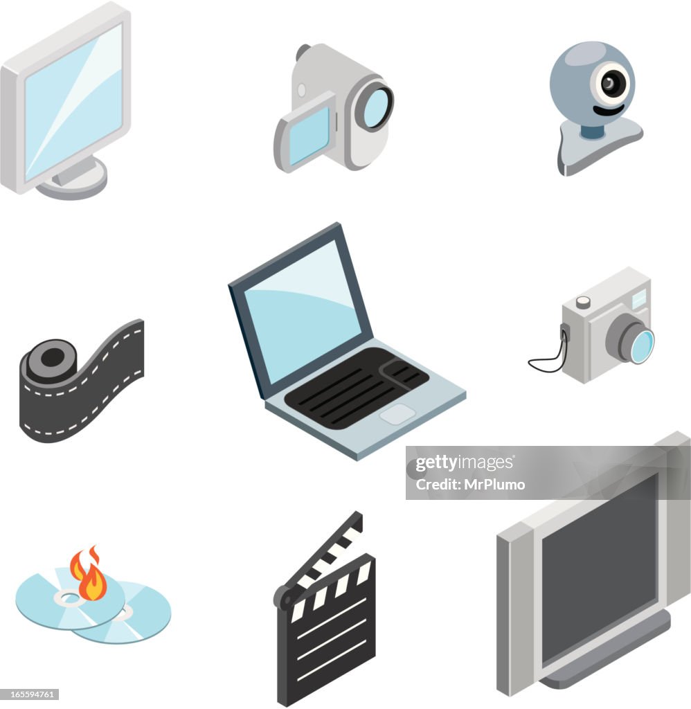 Colección de iconos de Multimedia/ISO