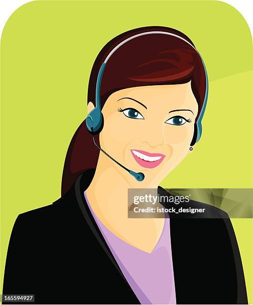 customer support - corporate reception stock illustrations