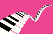Flying piano keys [VECTOR]