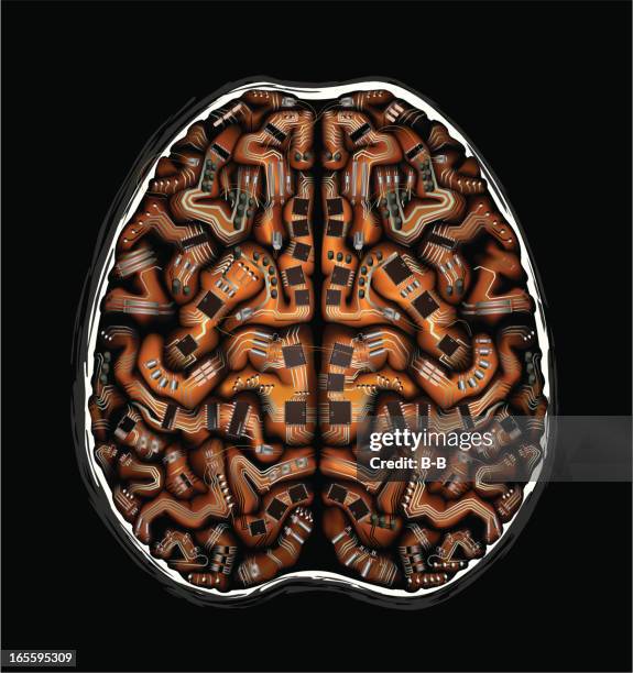 update your mind - neuron abstract stock illustrations