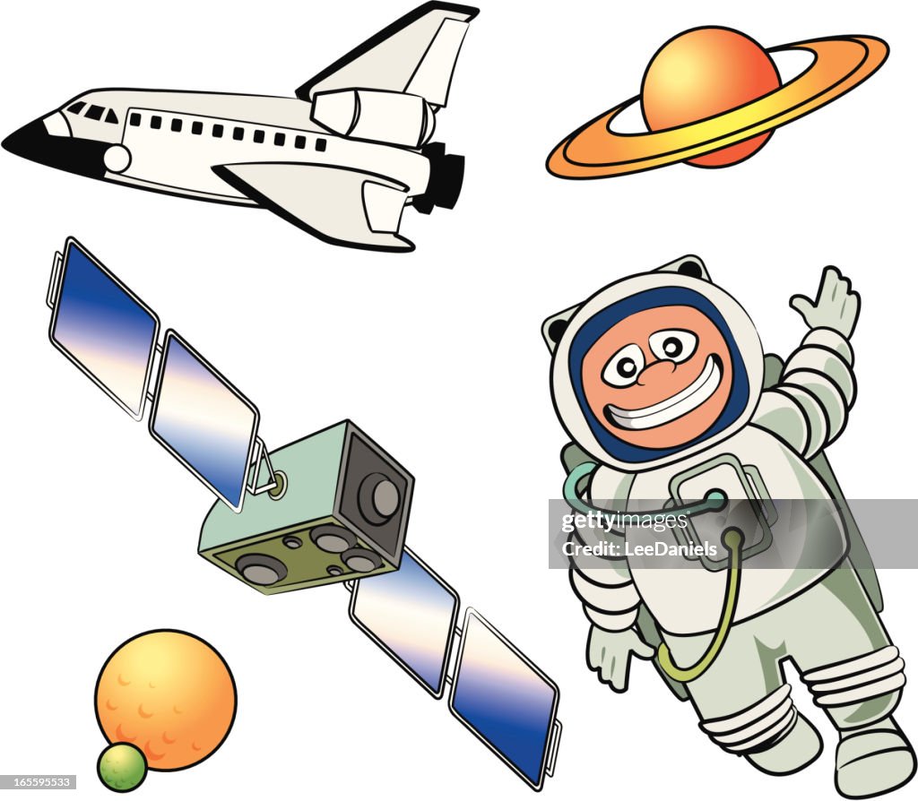 Space Rack Catoon Space Cartoon Collection High-Res Vector Graphic - Getty Images
