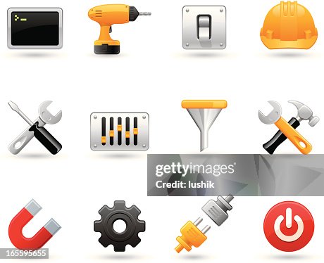 Universal vector icons - Settings Universal vector icons - Settings