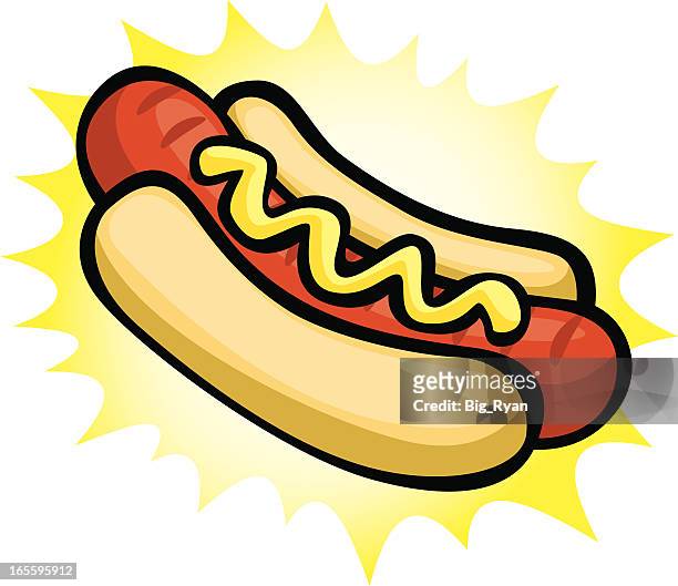 hot dog-schnellimbiss - sweet bun stock-grafiken, -clipart, -cartoons und -symbole