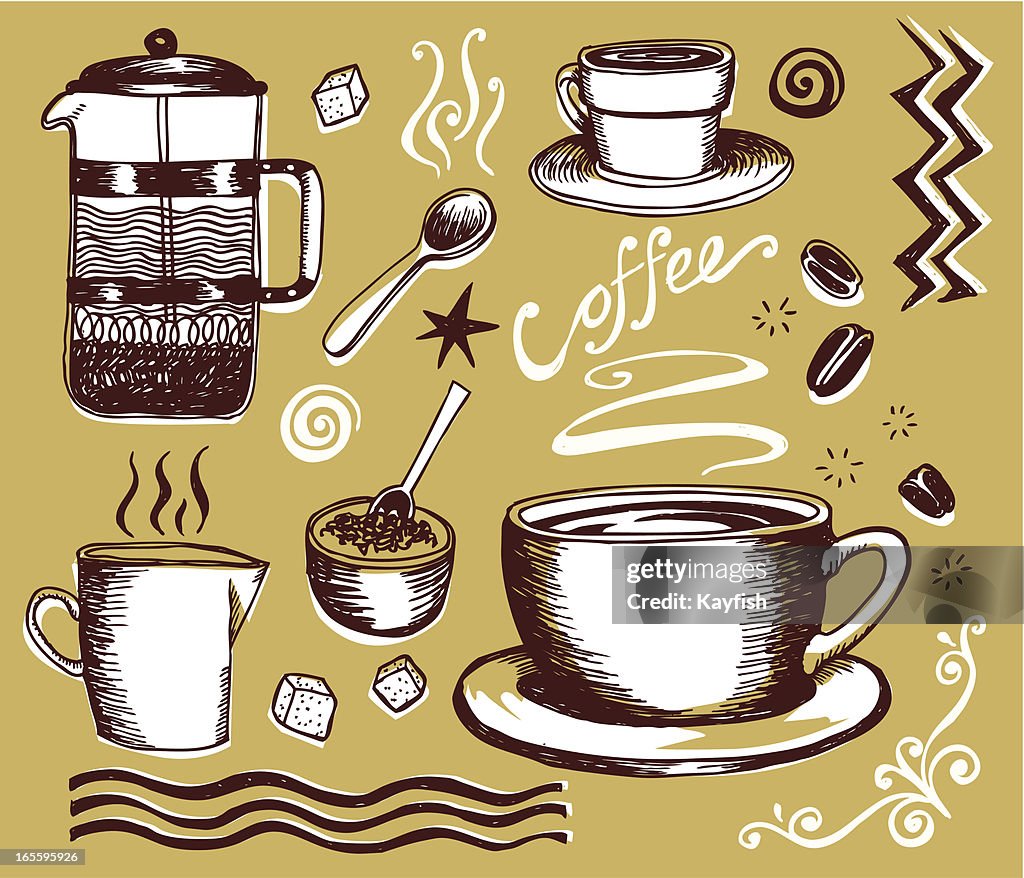 Coffee shop icons