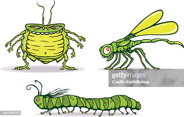 cartoon-insekten-bugs oder - centipede stock-grafiken, -clipart, -cartoons und -symbole