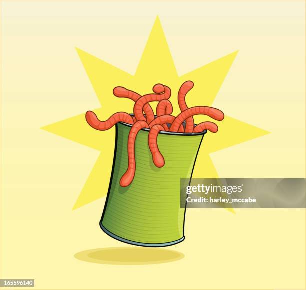 can of worms - mccabe stock illustrations