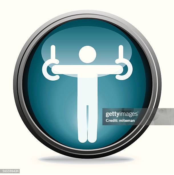 rings | glass collection - gymnast rings stock illustrations