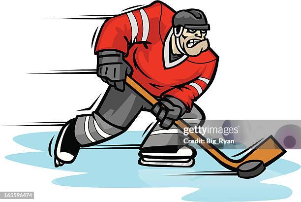 hockey player - ice hockey stick stock illustrations