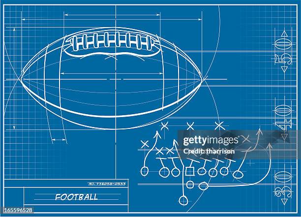 illustrations, cliparts, dessins animés et icônes de projet de football - ballon de football américain