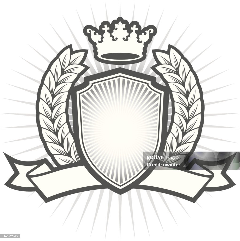 Simple Crest Vector Simple Crest With Shield High-Res Vector Graphic - Getty Images