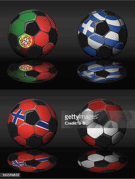 soccer-portugal,greece,latvia,norway - soccer team stock illustrations