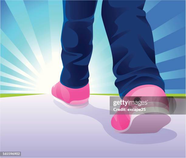 illustrations, cliparts, dessins animés et icônes de faites une promenade - jambe