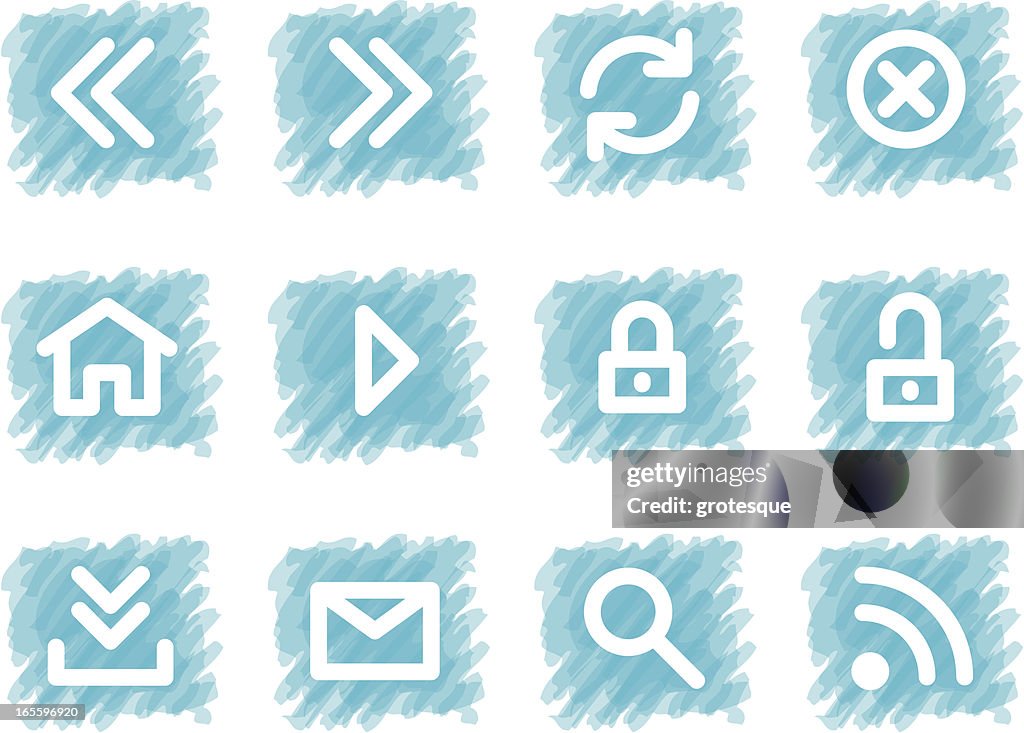 Watercolor iconset