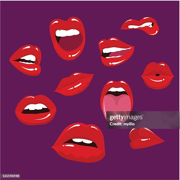 ilustraciones, imágenes clip art, dibujos animados e iconos de stock de labios - human lips