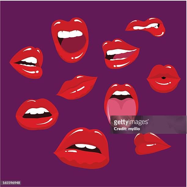 ilustrações, clipart, desenhos animados e ícones de os lábios - mandar um beijo