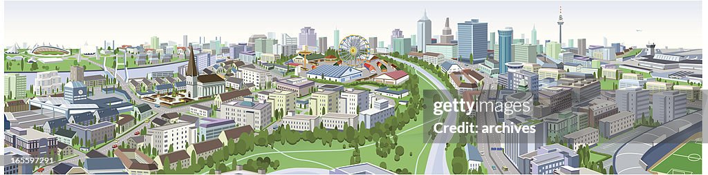 Cityscape de ilustración