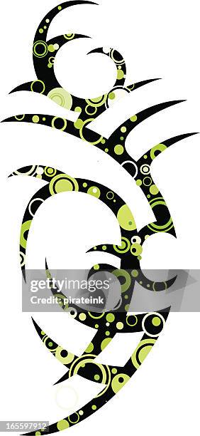 retro tribal - maori stock illustrations