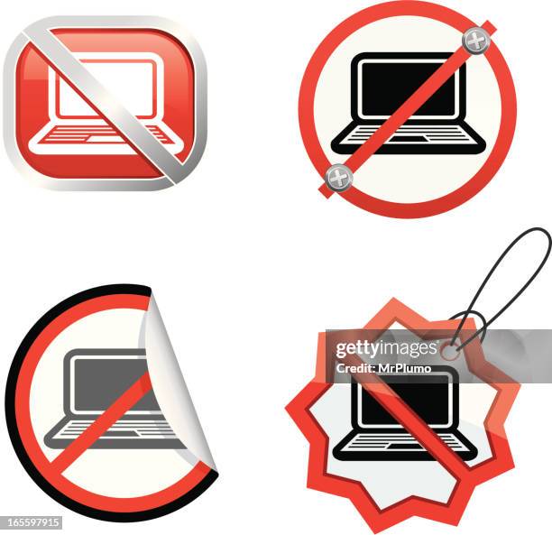 Computer Set No Lable Computer Hazard Label Photos and Premium High Res Pictures - Getty Images