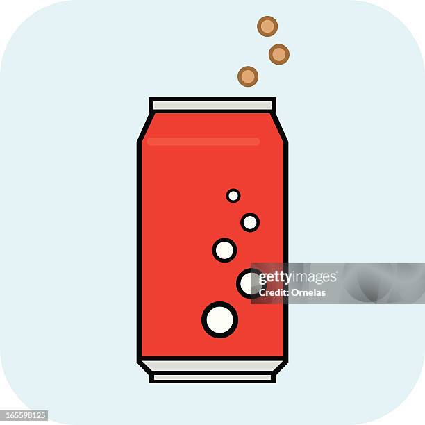 soda pop can - cola stock illustrations