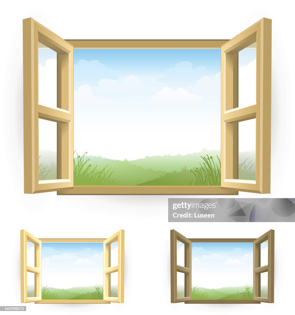 Open Window with Scenery
