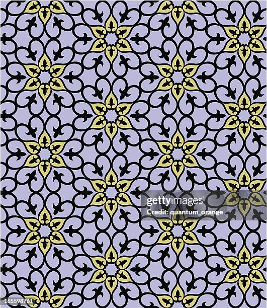seamless wallpaper - islamic pattern vector stock illustrations