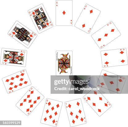 Diamond Suit Circle playing cards Diamond Suit Circle playing cards
