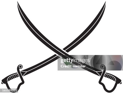 Simple Crossed Swords High-Res Vector Graphic - Getty Images