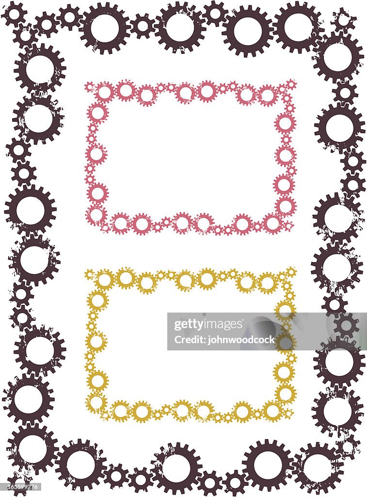 Grunge Cog Border High-Res Vector Graphic - Getty Images
